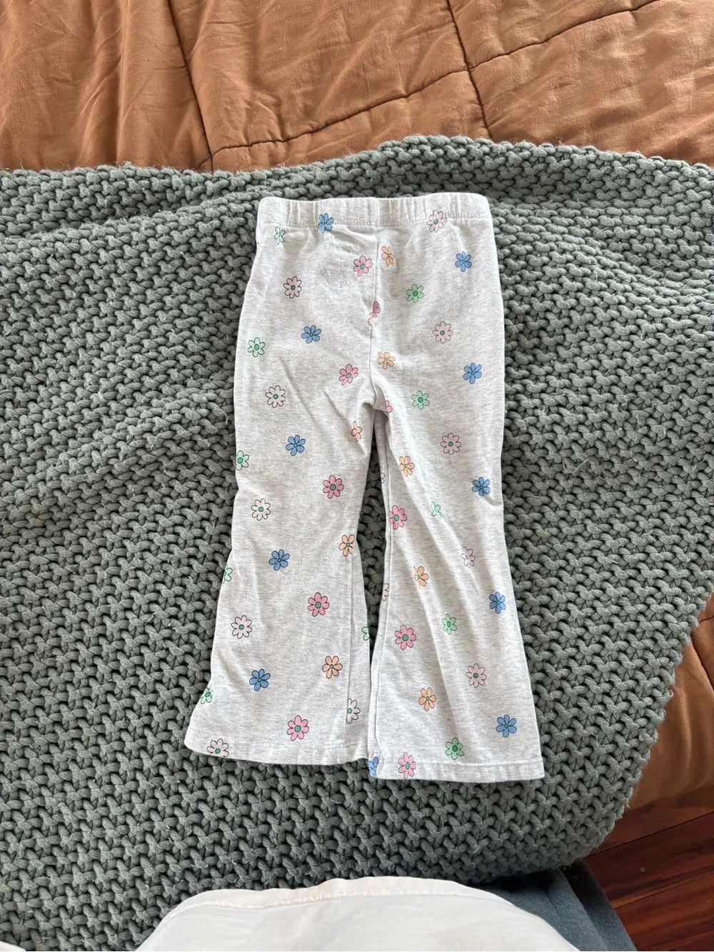 jumping beans floral doodle flare legged pants